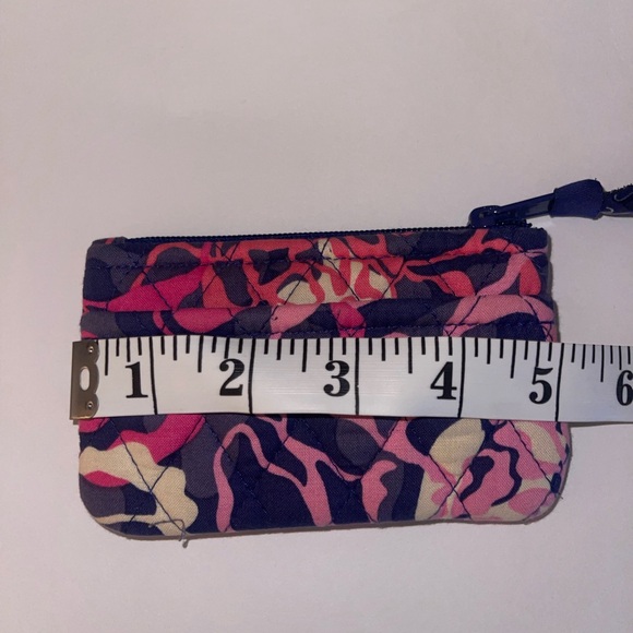 Vera Bradley navy blue and pink coin purse - Picture 5 of 7